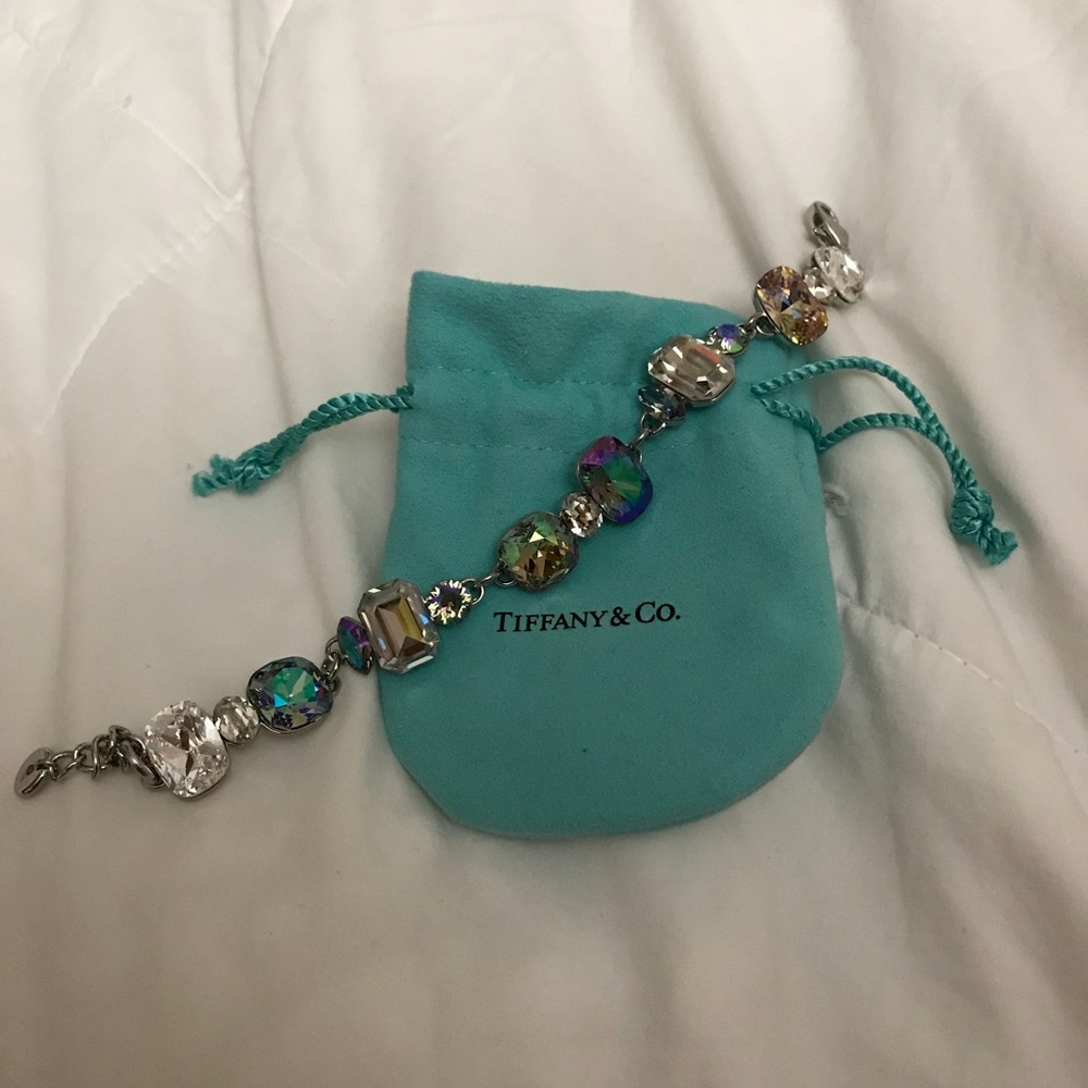 Aurora Borealis affect Swarovski crystal bracelet